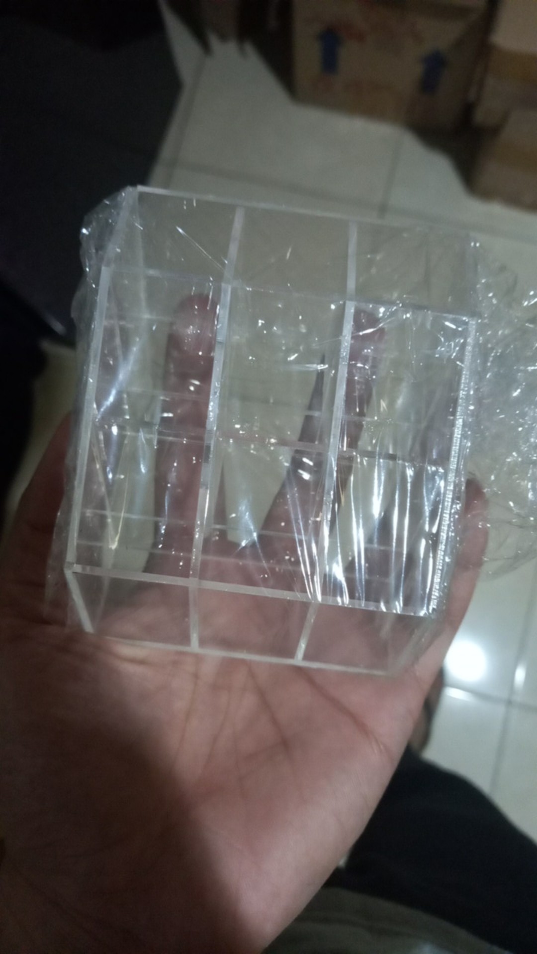 Tempat Lipstik Akrilik Isi 9 Kotak, Acrylic Display Lipstik