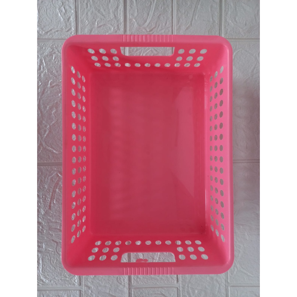 Keranjang Serbaguna Plastik KR01 Lebih Besar Storage Desk Box Tempat Kotak Penyimpanan Bumbu Dapur Aksesoris Baju Mini Food Grade Organizer Container Murah