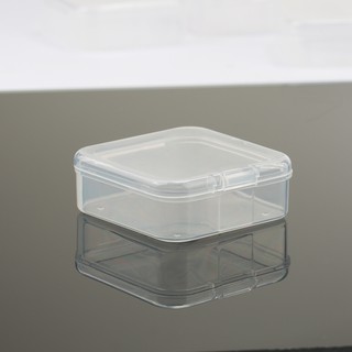 5.5x5.5x2.1 cm persegi Kotak Penyimpanan Plastik Kotak