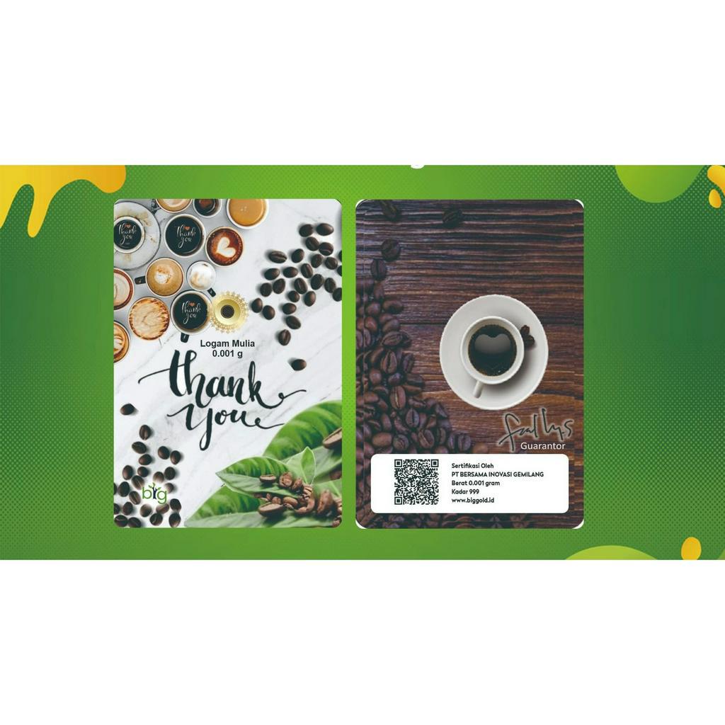 Logam Mulia/Emas Mini/Big Gold 0.001 Gram Edisi BIG Grande dan Venti Pack