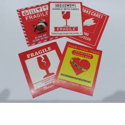 

Stiker Fragile Pecah Belah Label Pengiriman Murah Tahan Air