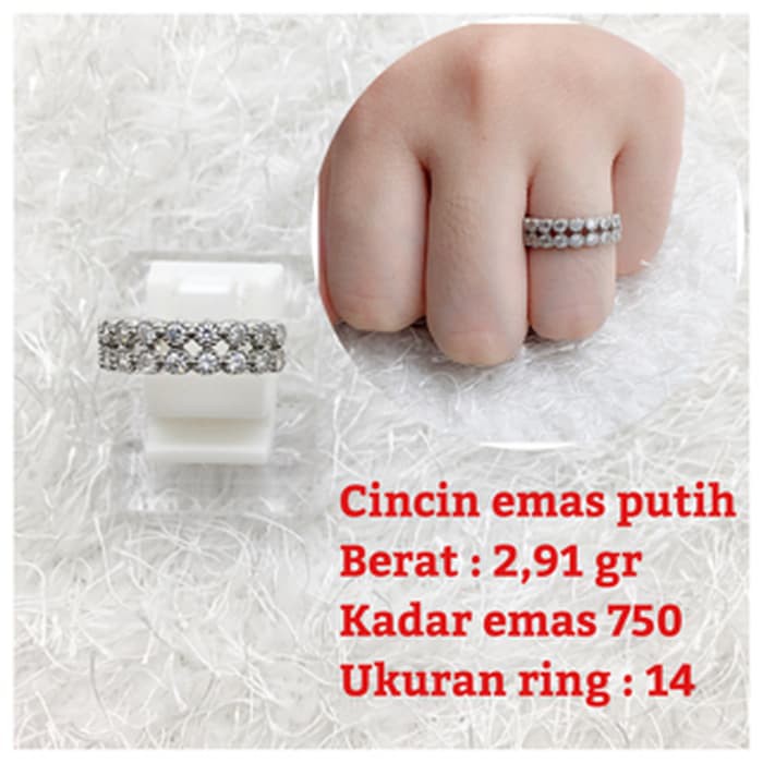 cincin emas putih