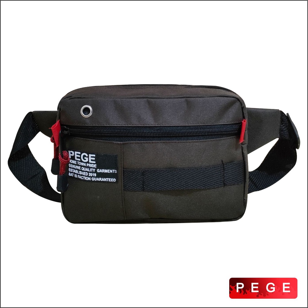 Tas Crossbody SlingBag Slempang PEGE Selempang Pria Wanita Unisex Model Kasual - PG 8913