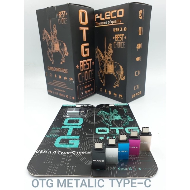 NEW~FLECO OTG-02 Metal Type-C High Speed USB TypeC to USB 3.0 Flash Driver Promo Sen