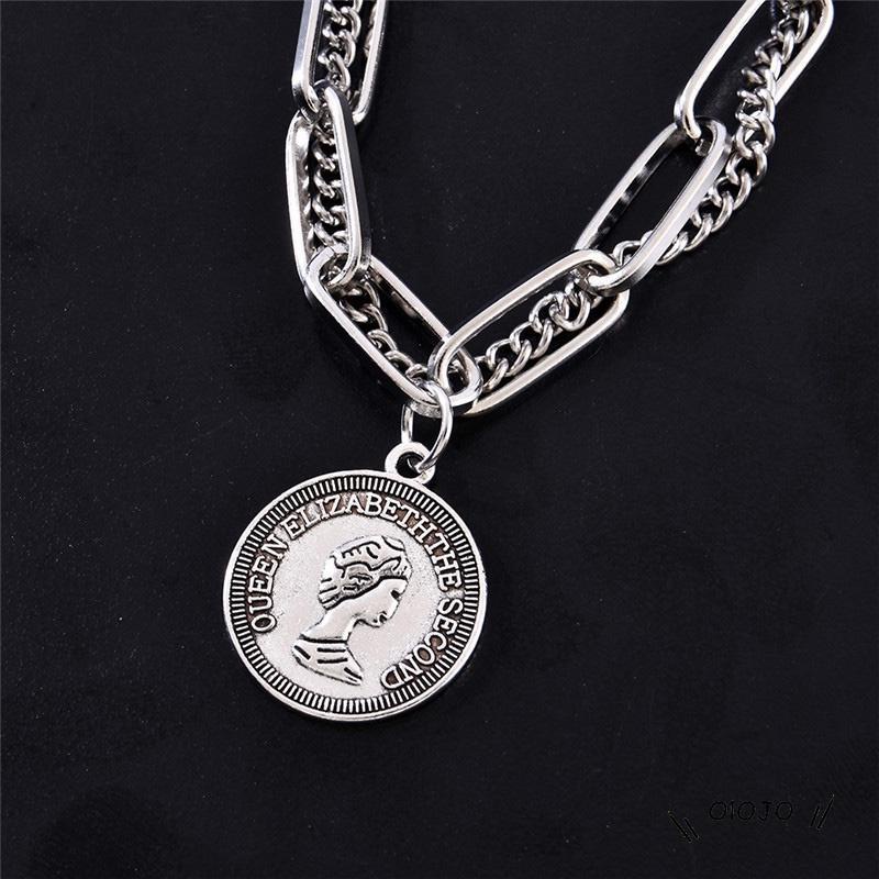 Gelang Tangan Rantai Silver Gaya Retro Untuk Wanita - ol2