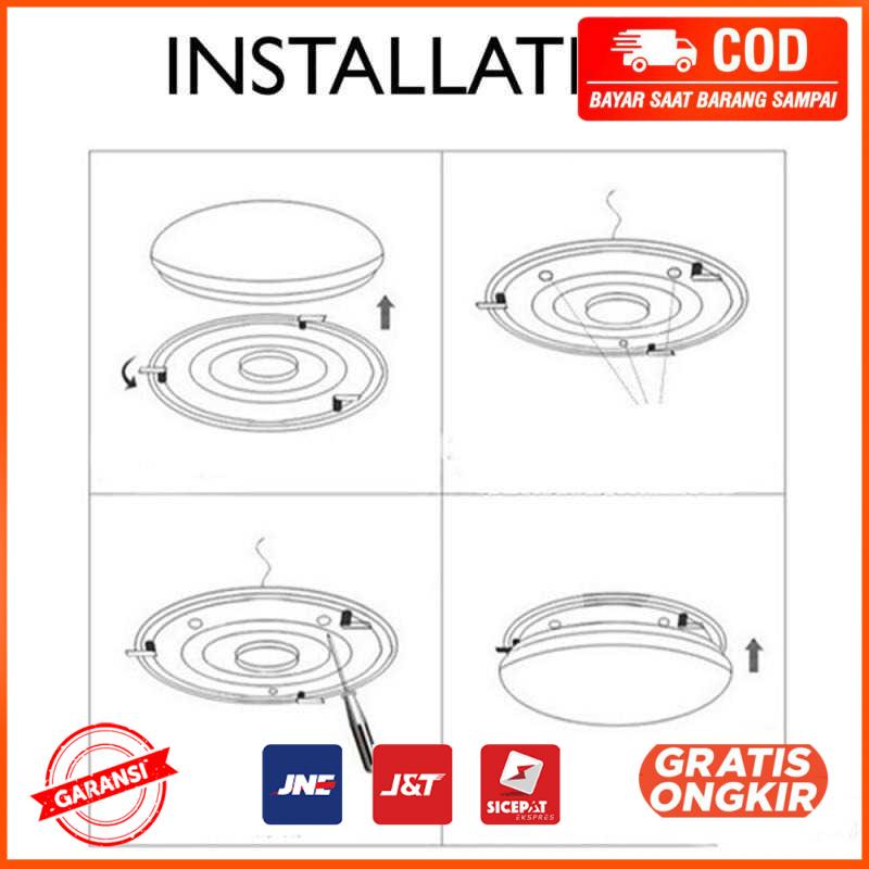 Lampu LED Plafon Modern 30W 33cm Cool White