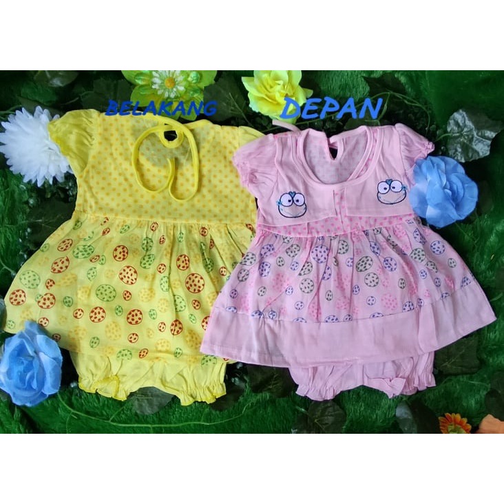 Setelan Baby /Perempuan /0-12Bulan /Murah Berkualitas /Real Picture / Telur Keropi