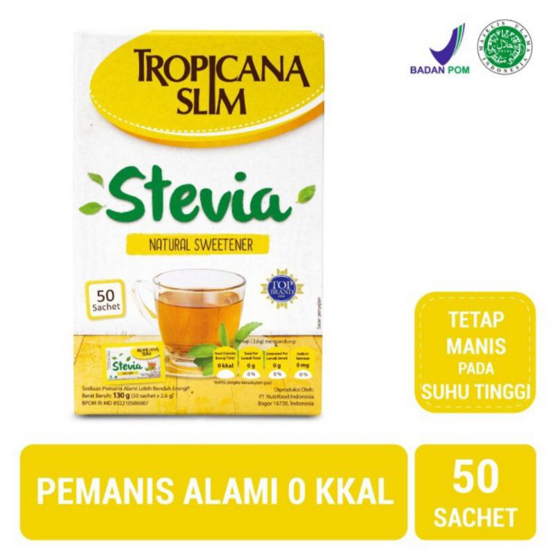 

Tropicana Slim Stevia Natural Sweetener 50's