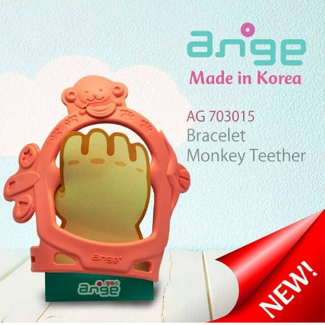 ANGE BABY TEETHER BAYI / Giraffe / Monkey with case /Gigitan Bayi Ange