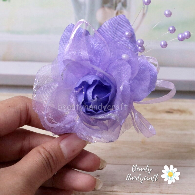 Bros panitia Bunga besar korsase aksesoris pernikahan SATUAN-LAVENDER