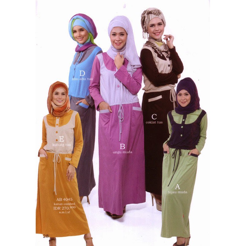 PROMO GAMIS DEWASA ACTUAL BASIC AB 4045 HIJAU / GAMIS PROMO / ORIGINAL ACTUAL BASIC