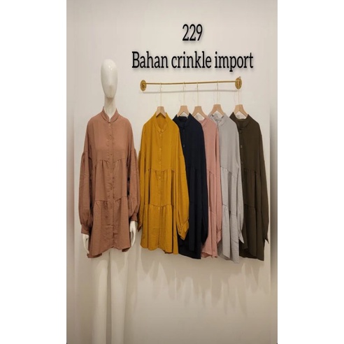Tunik crinkle import by siera