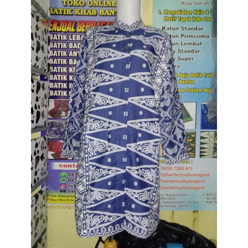 Tunik Batik Baduy-Motif Angklung-Katun+Furing