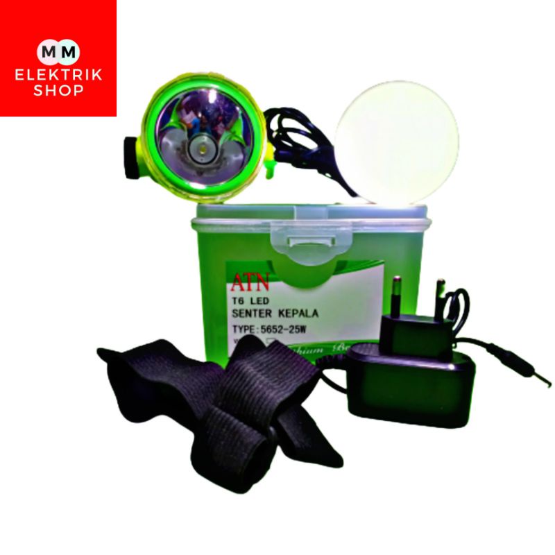 ATN Senter Kepala Selam Senter Kepala Diving 25 Watt + Lampu 25 Watt Anti Air Best Seller ATN