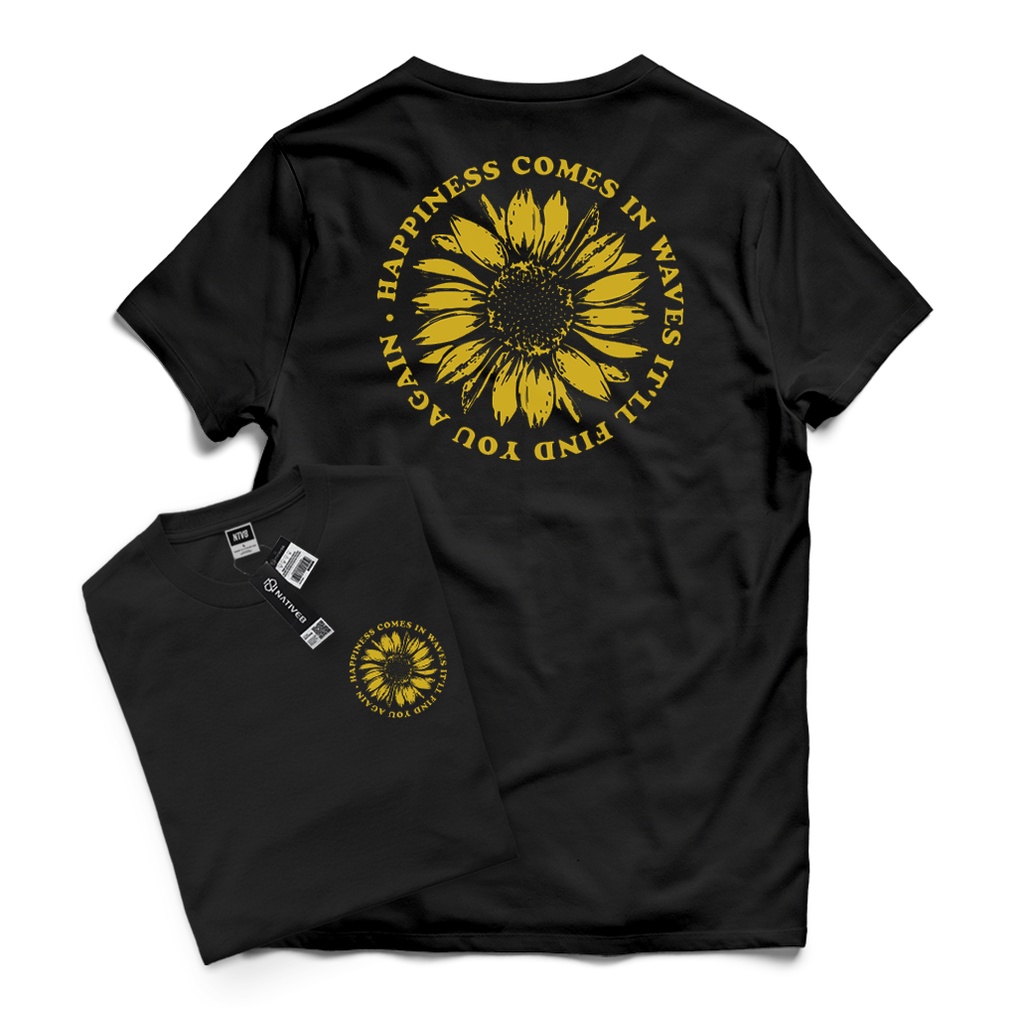 Kaos Distro Pria / Kaos Distro Original / Baju Distro Pria - NATIVE8 - HAPPINESS SUN FLOWERS