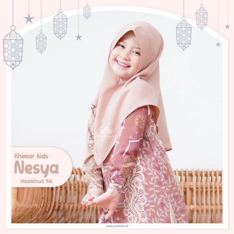 Nesya Khimar Kids (Set Natania Dress Kids) by Jasmine