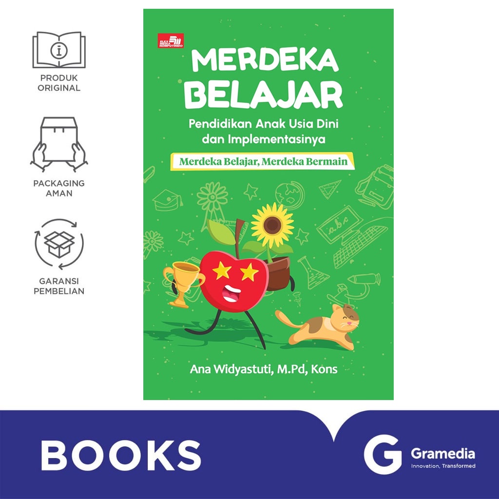 Gramedia Bali - Merdeka Belajar Pendidikan Anak Usia Dini dan Implementasinya: Merdeka Belajar, Merdeka Bermain