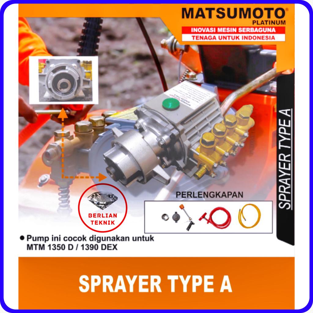 Tiller Sprayer High Pressure Tekanan Tinggi Matsumoto MTM 900 / MTM 1050 / MTM 1100 / MTM 1350 / MTM