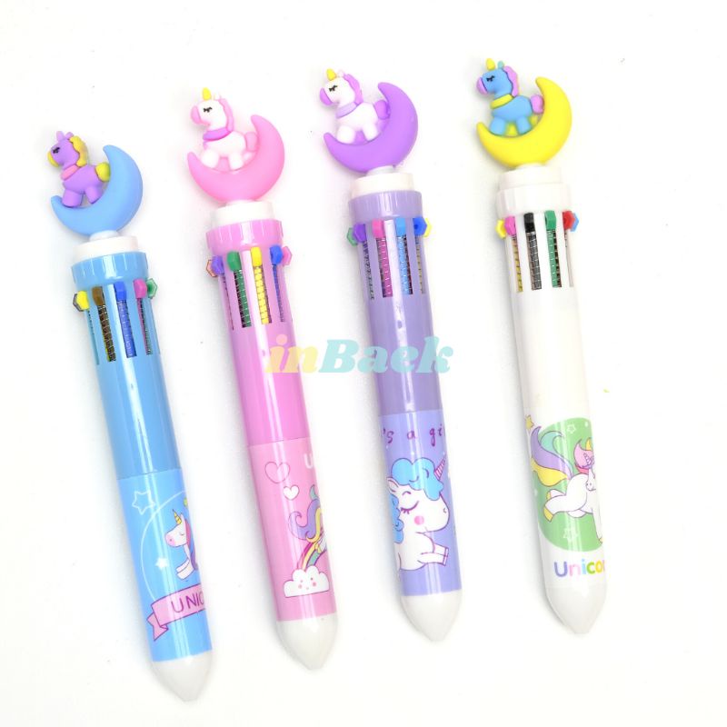 

Pena Unicorn 10 Warna - Pen Bolpen Pulpen Gelpen Karakter Lucu Murah