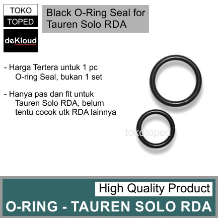 Black O-Ring Seal for TAUREN SOLO RDAx | karet ring silicon sil