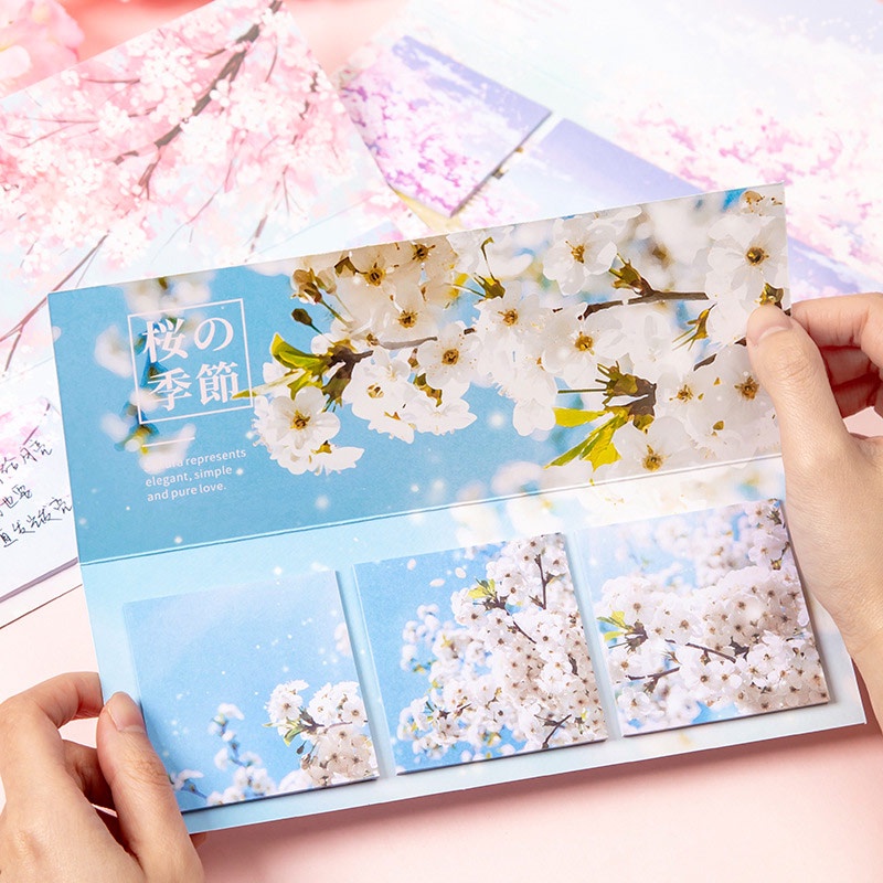 

Yu Xian Sakura Flower Series Sticky Notes Set - Catatan Tempel / Kertas Memo
