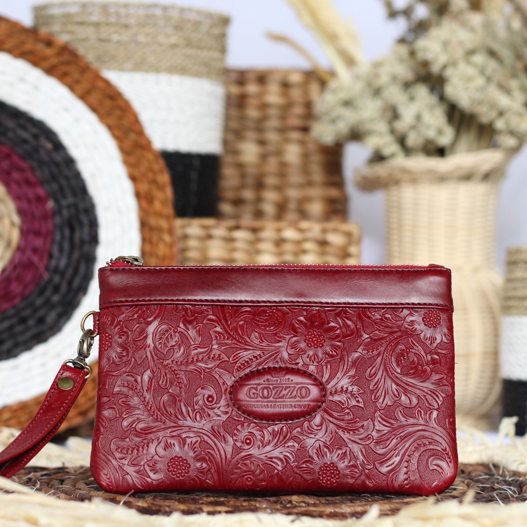 TERMURAH !! CLUTCH WANITA 100% KULIT ASLI LOVELY BATIK / FREE GRAVIR NAMA