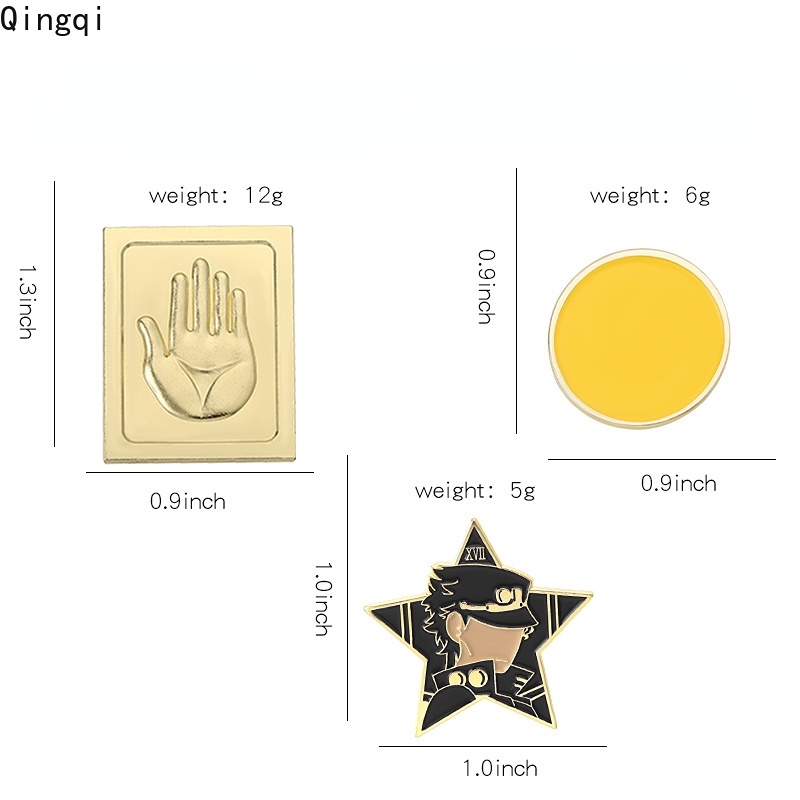 Bros Pin Enamel Desain Kartun Anime Jojo Bizarre Adventure Bahan Metal Untuk Dekorasi