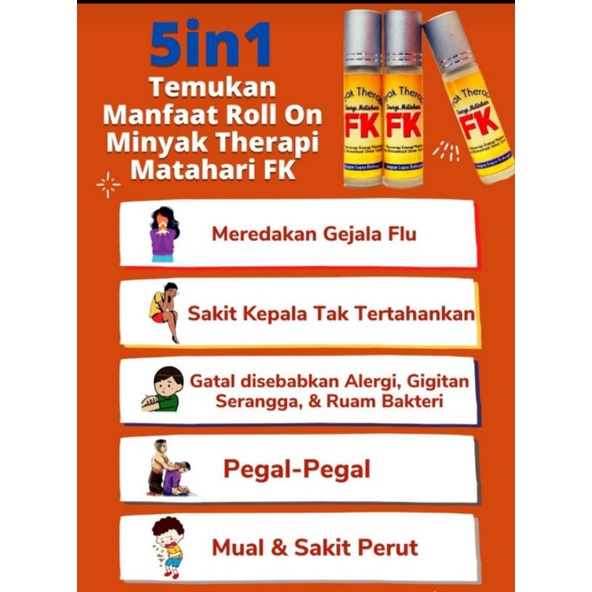 Minyak Therapi Energi Matahari FK Roll On 8 ml