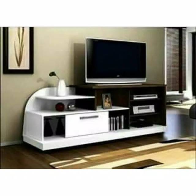 bufet tv duco putih.mebel jepara,furniture