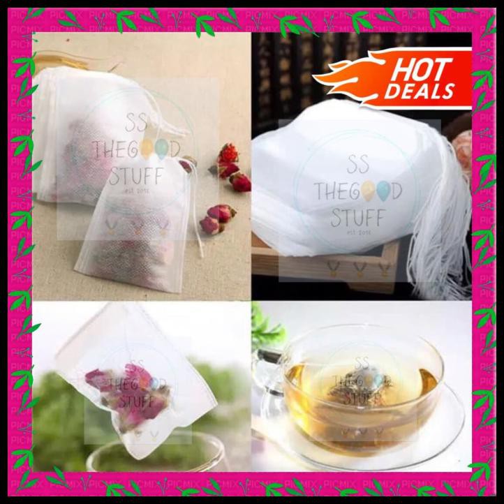 Paper Bag Tea 100 Pcs/ Kantong Teh Celup / Filter Kertas Teh By Adriana Shop