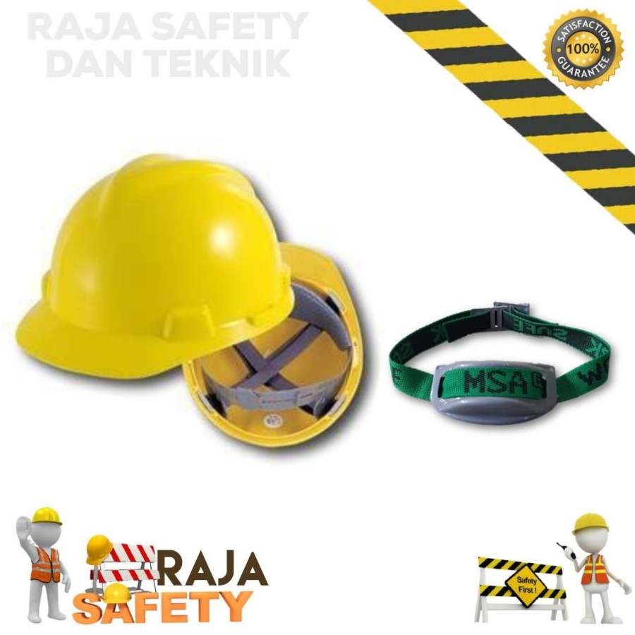 Helm Proyek MSA Lokal Inner Biasa + Tali Dagu MSA (Nylon)