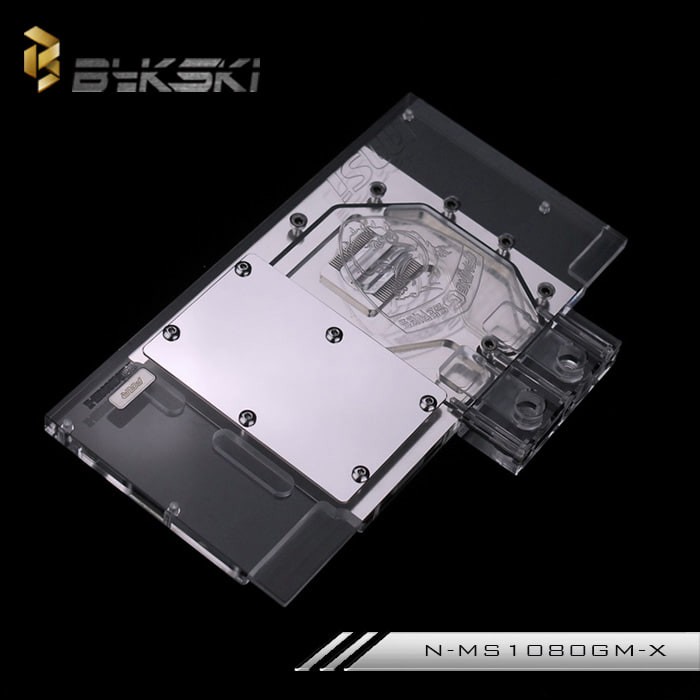 BYKSKI - N-MS1080-X For MSI GTX1080A/1070/1060 Gaming GPU Water Blocks