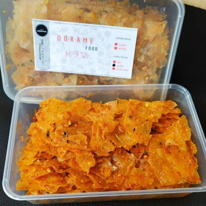 

Dorame kripca (kripik kaca)dalam kemasan box isi 150 gram