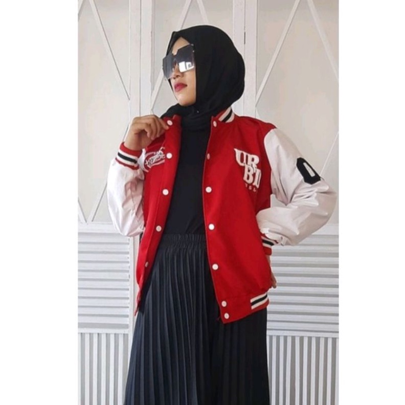 OX Urband Absolute Jaket Versity Waterproof Baseball Bordir Pria Wanita