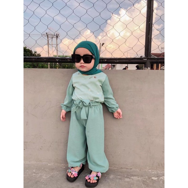 oneset mayza setelan cetta anak perempuan set hijab