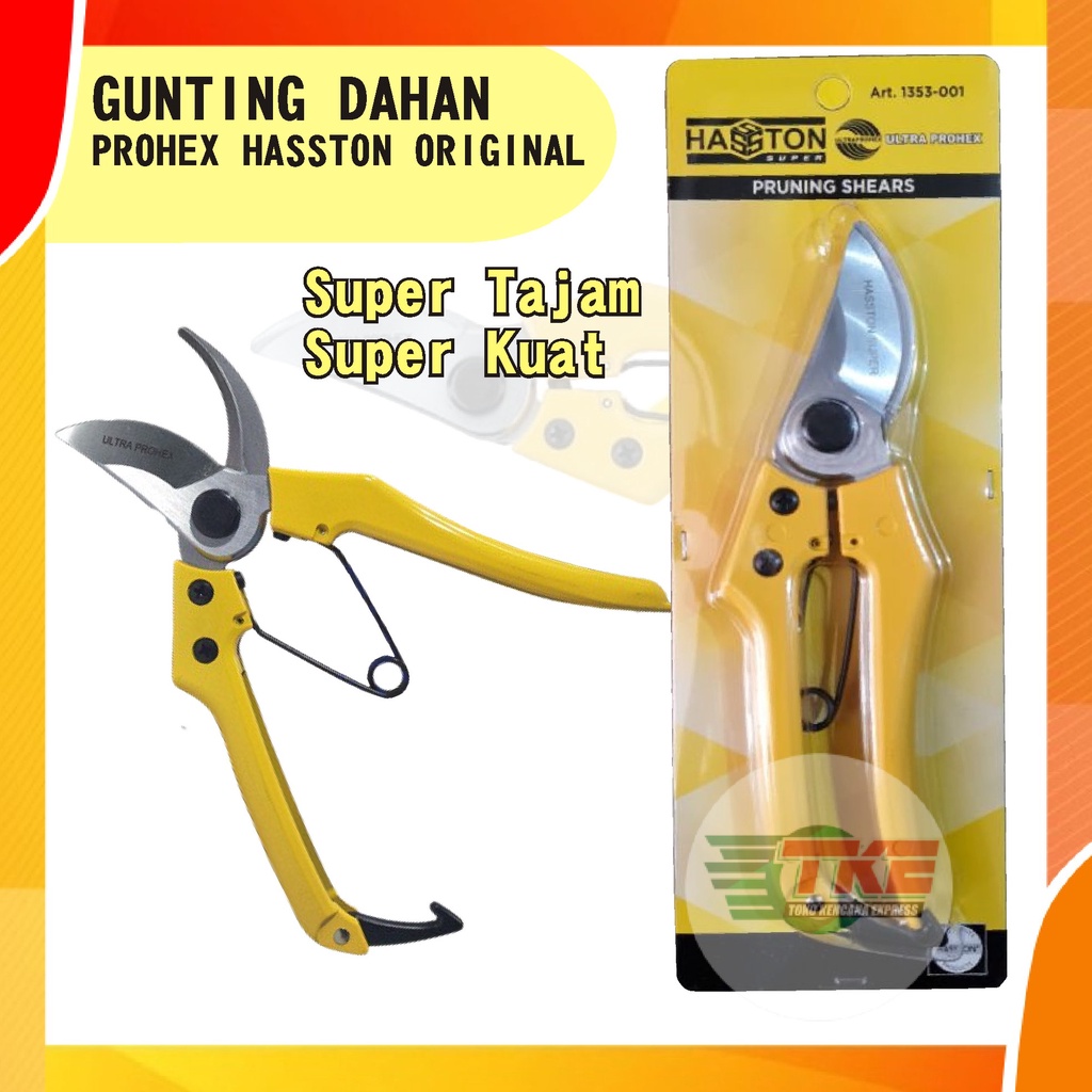 Gunting Stek Batang Dahan Ranting Pohon PROHEX HASTON Super Stainless 1353-001 Gunting Tanaman ORIGI