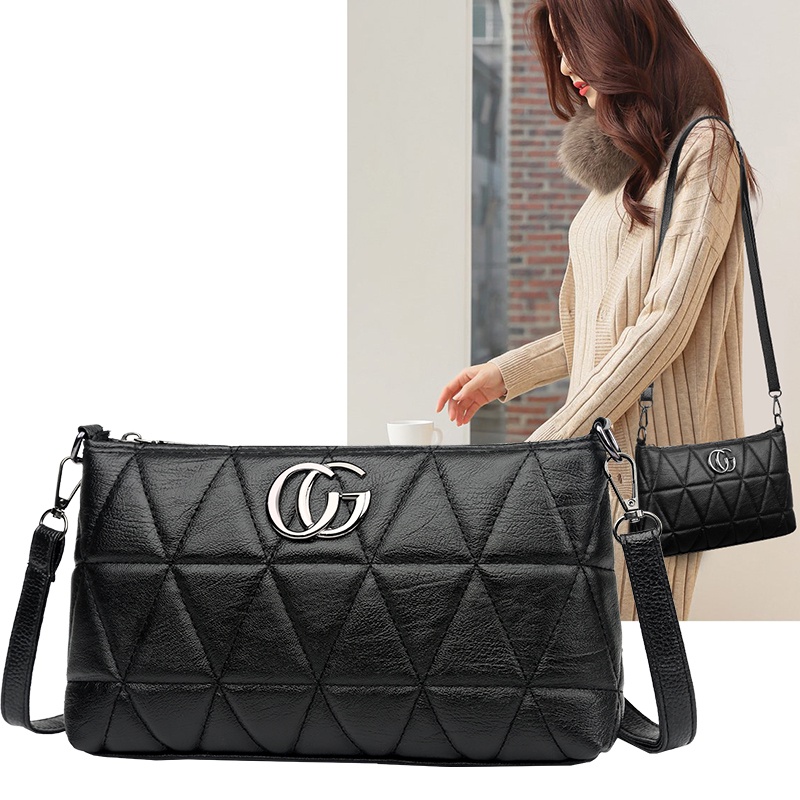 Tas Selempang Wanita Fashion Kasual Style Elegan Tas Cewek Korea Tas Bahu Sling Bag Women PU Azgalery T233