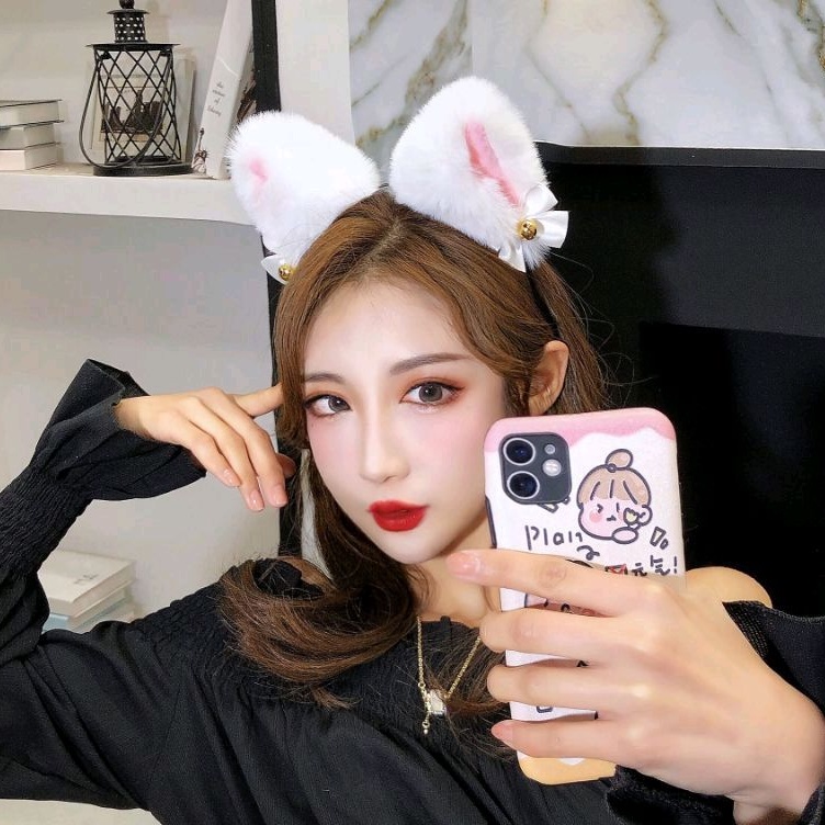 BANDO KUCING LONCENG NEKOMIMI JUMBO / BANDO KUCING COSPLAY TIKTOK / BANDO KUCING LONCENG BULU