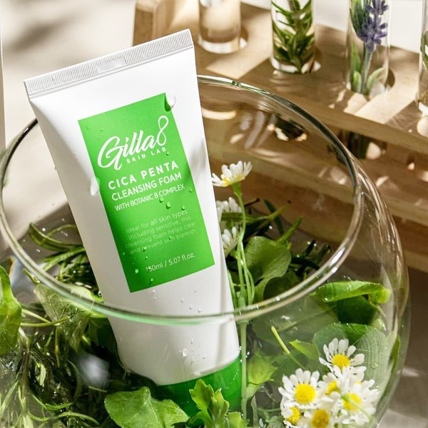 GILLA8 CICA PENTA CLEANSING FOAM 150ML (New Packing)