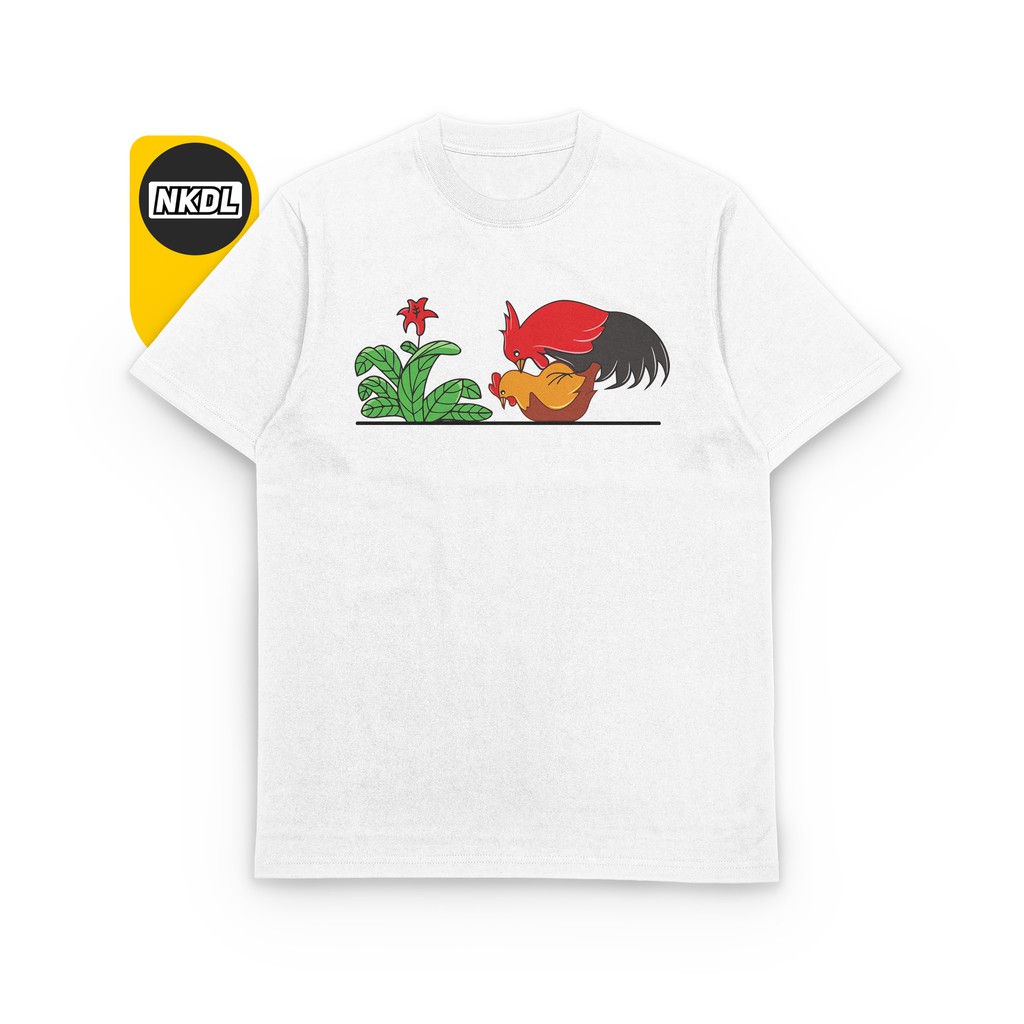 T-Shirt Kaos Ayam Jago Kawin - Mangkok Ayam Jago