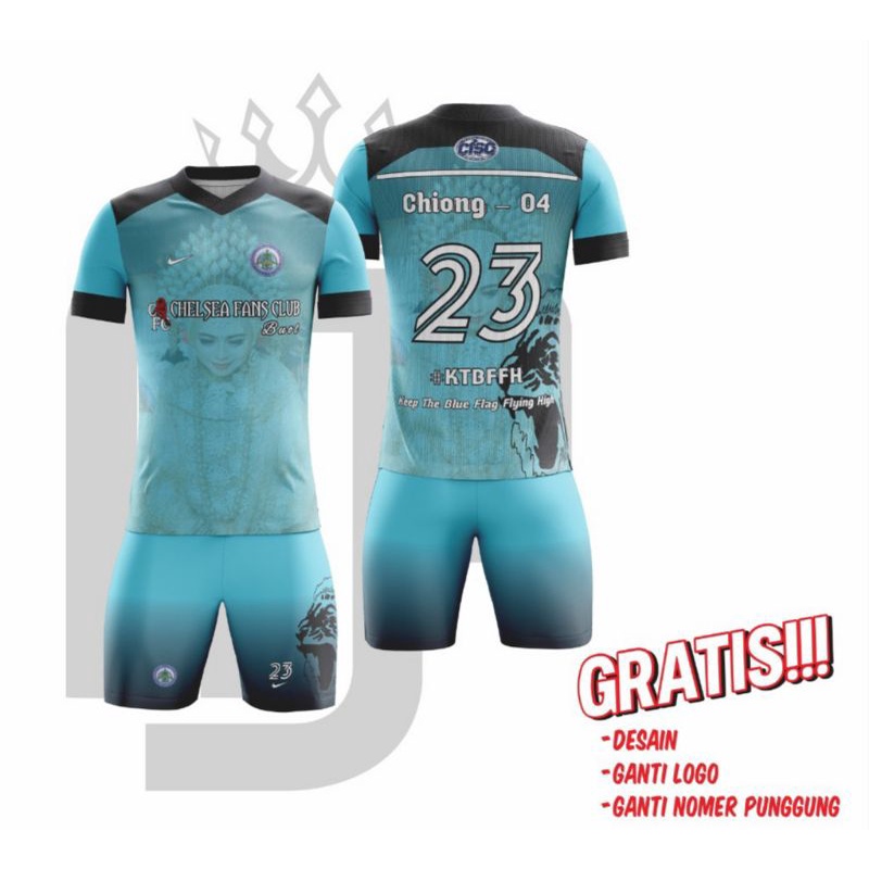 Kaos Jersey Sepak Bola Futsal Custom Free Desain