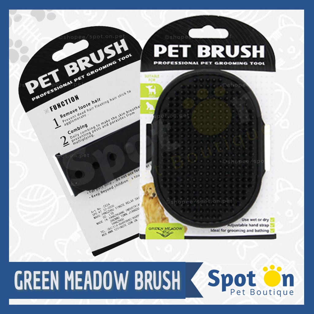 Pet Brush Kucing &amp; Anjing Premium | Sisir Grooming Anjing Kucing | Sisir Mandi Karet Hewan Petbrush