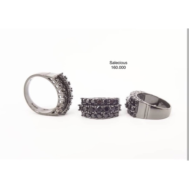 Cincin perhiasan Lapis emas luxury dengan zircon italy asli