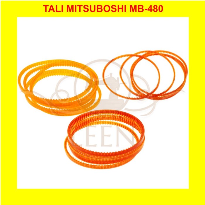 Tali Mitsuboshi MB 480 / Timing Belt Dinamo Mesin Jahit Industri LEEN