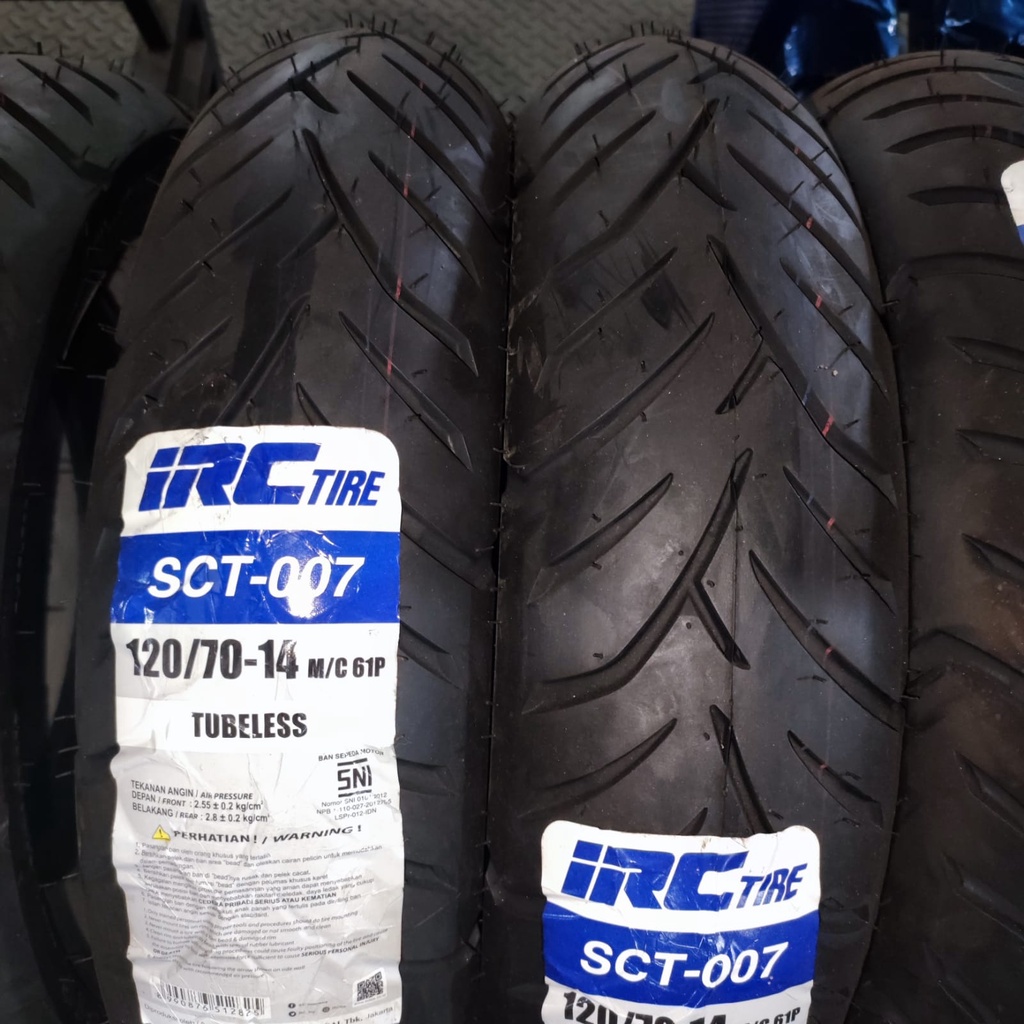 Ban matic IRC SCT007 120 70 14 tubeless Aerox PCX SCT 007