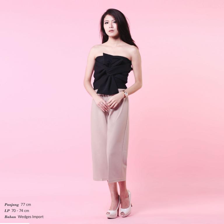 JANE COLLECTION || Celana Kulot Wanita 7/8 Celana Kerja Basic Cullotes Pants Scuba