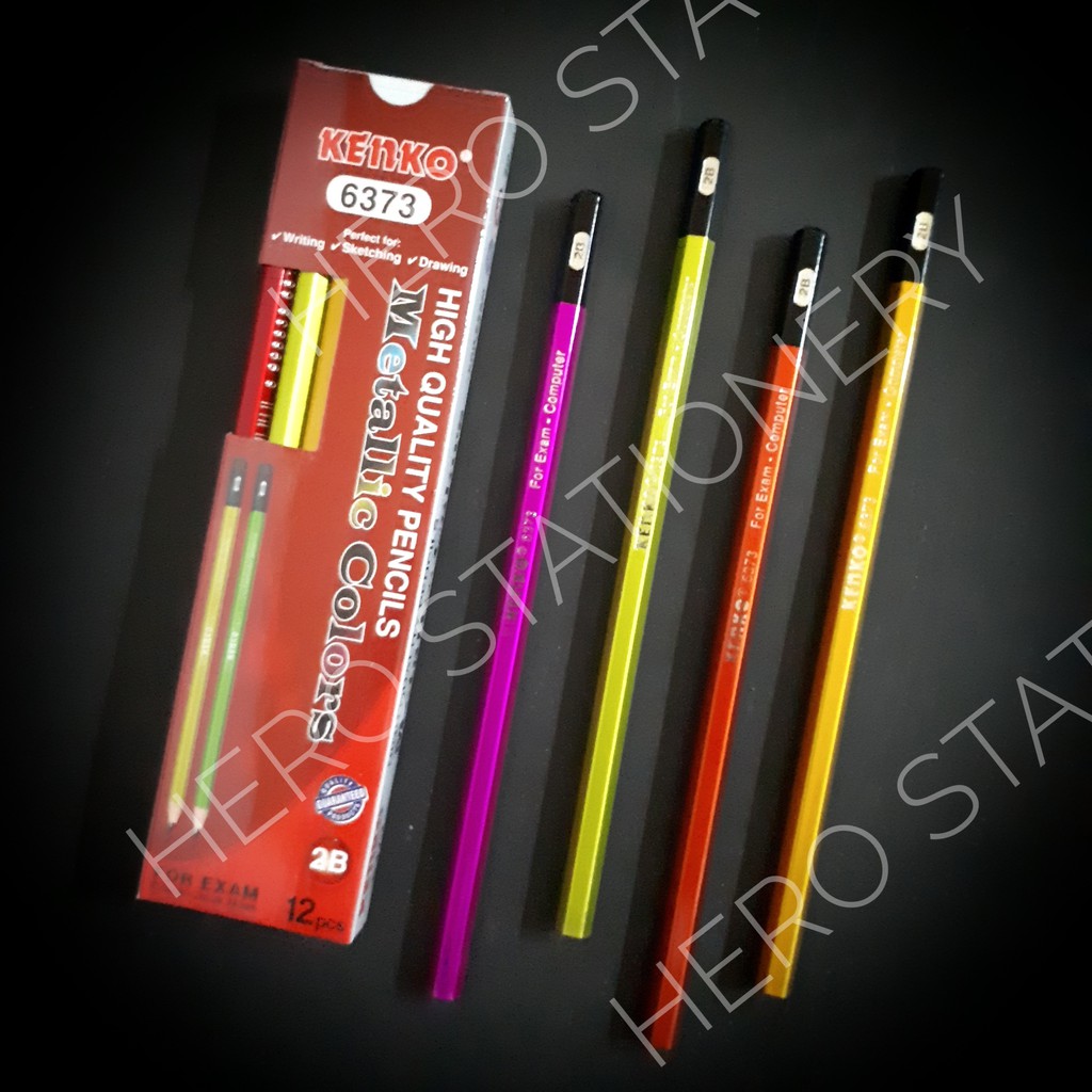 

Pensil 2B kenko metallic 6373 . 12 unit