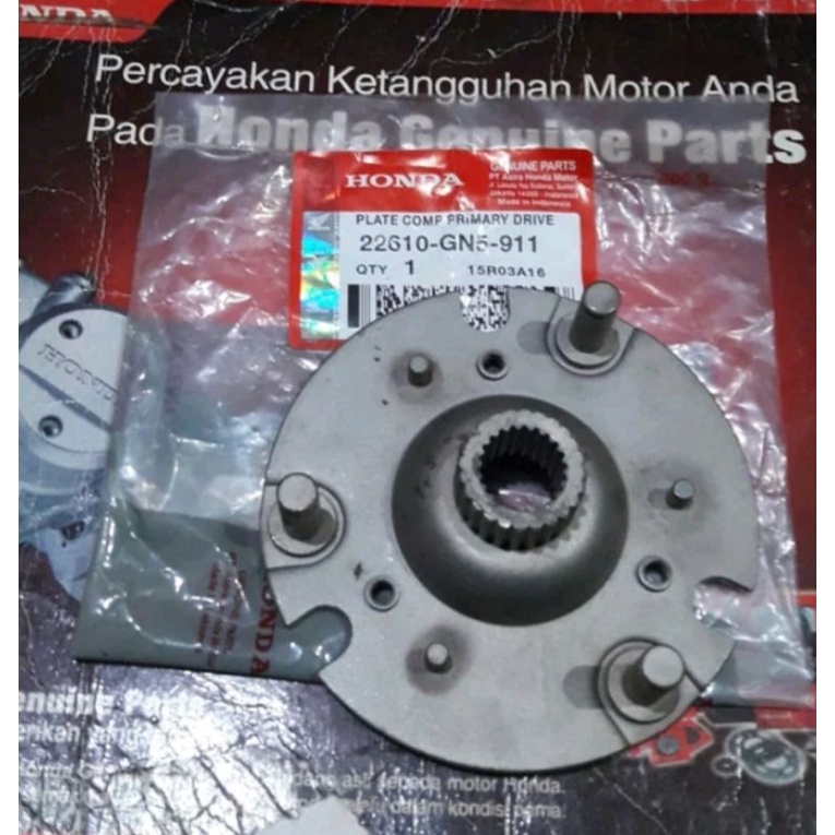 Plate Comp Primary Driven Atau Kedudukan Kampas Kopling Ganda Honda Grand Prima Star Supra Lama Kode