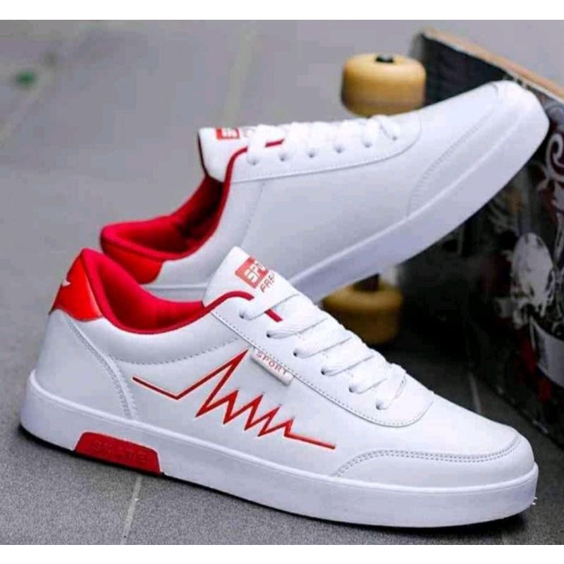 sneckers trend terlaris motif garis jigjak ase 02-2