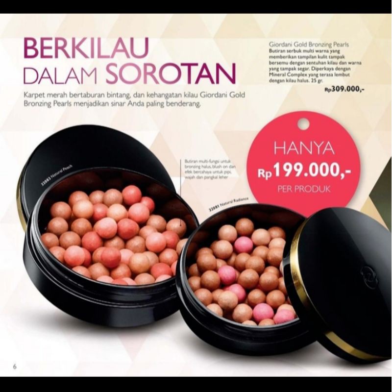 BLUSH ON ORIFLAME GIORDANI (PRELOVED)